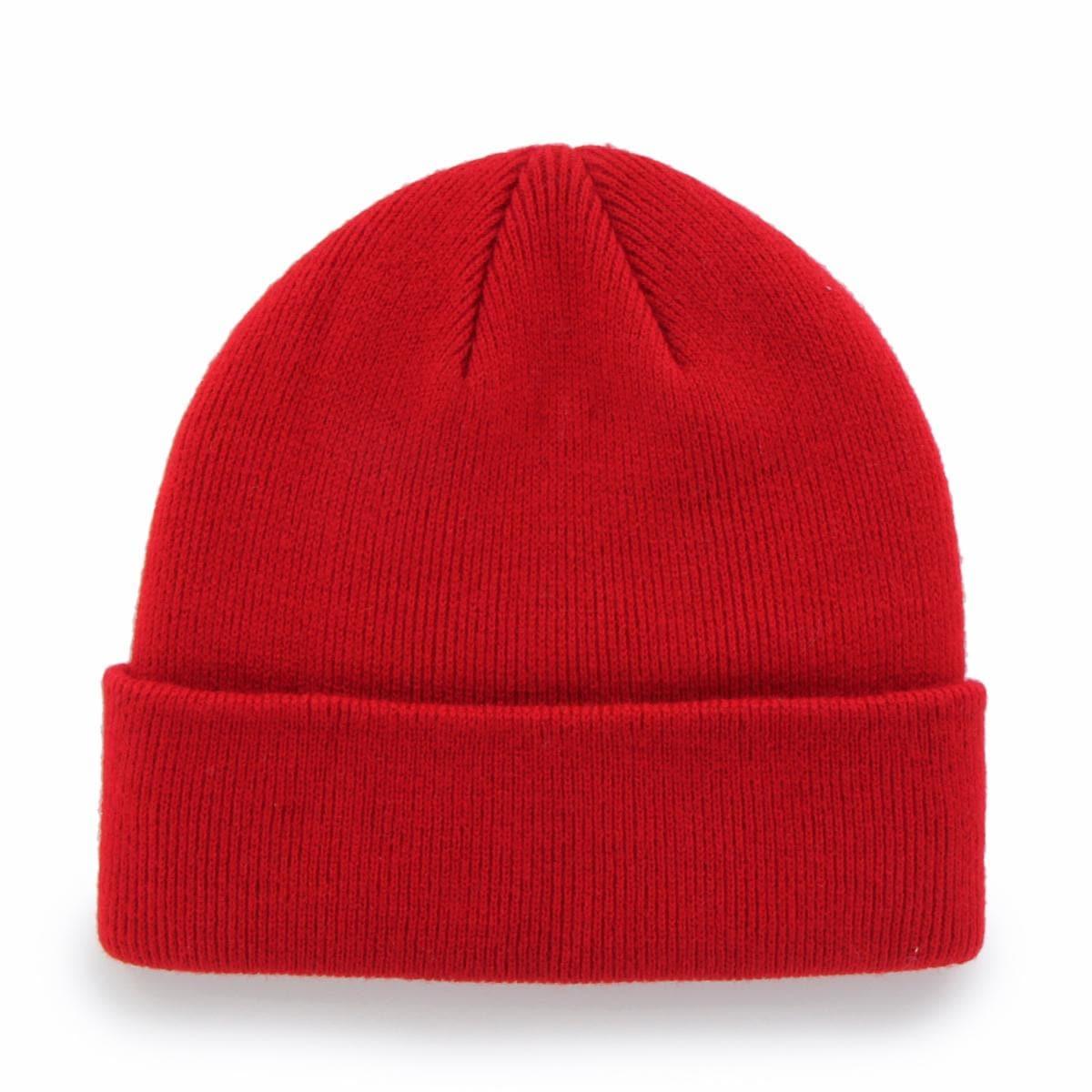 47 Brand Beanies Chicago Blackhawks '47 NHL Team Raised Cuff Knit Beanie - Red