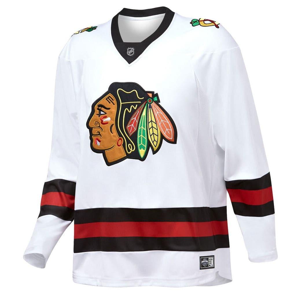 Majestic Athletic Jerseys Chicago Blackhawks Majestic NHL Fan Replica Away Jersey - White