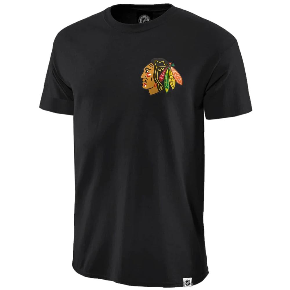 Majestic Athletic T-Shirts Chicago Blackhawks Majestic NHL Pattison T-Shirt - Black