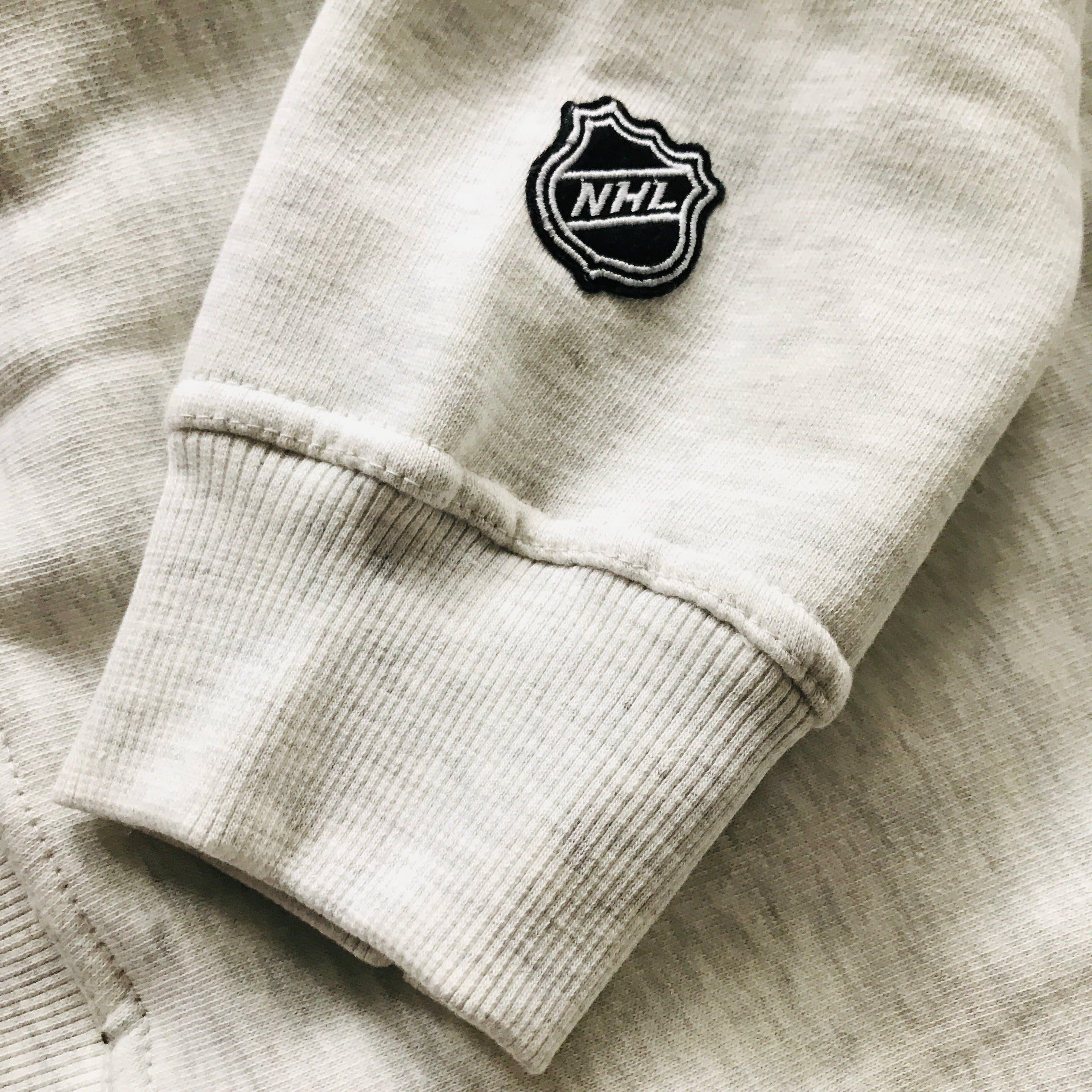 Majestic Athletic Jumpers Chicago Blackhawks Majestic NHL Prism Logo Hoodie Jumper - Cream Marle