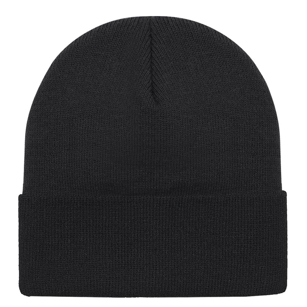NHL Branded Beanies Chicago Blackhawks NHL Team Logo Cuff Knit Beanie - Black