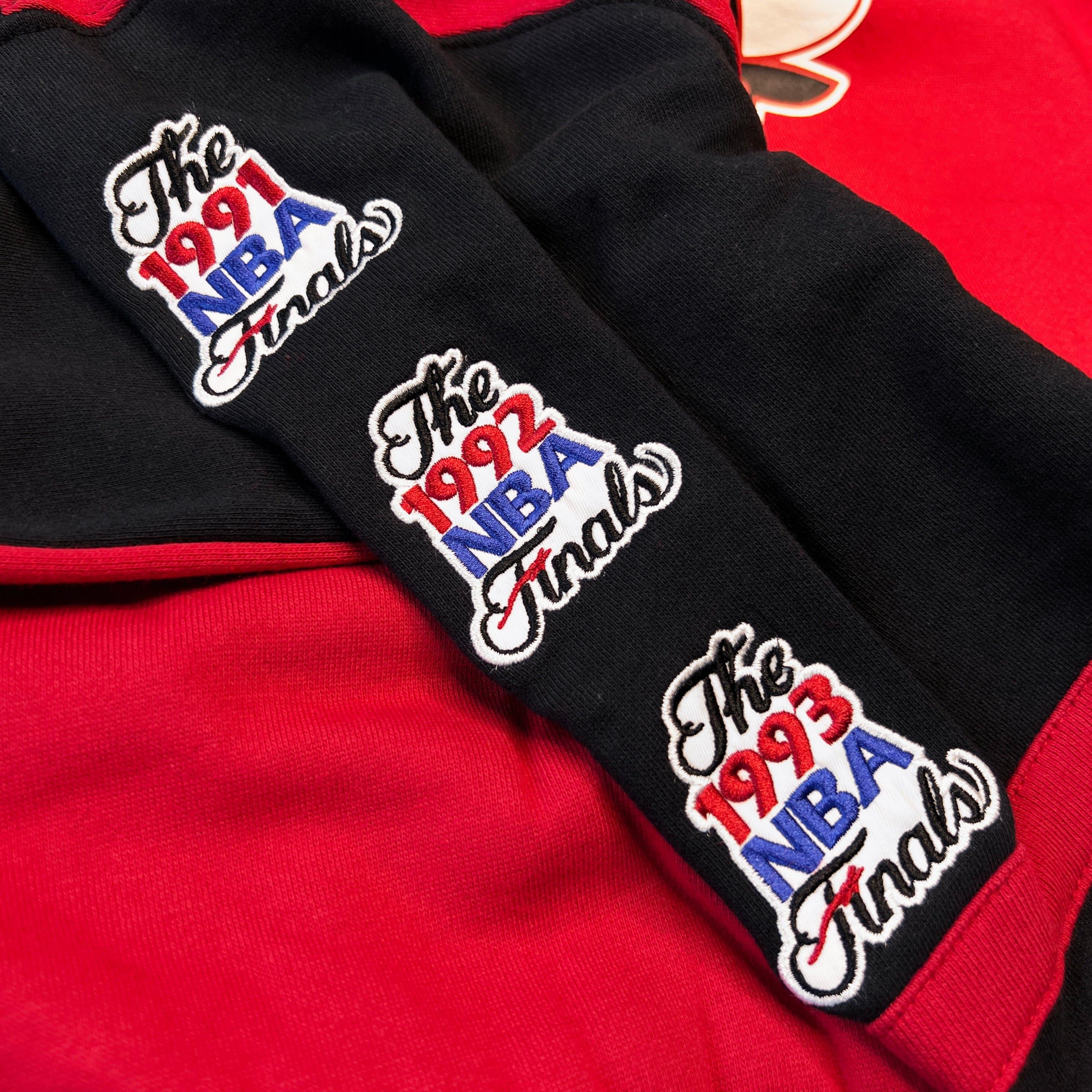 Mitchell And Ness Jumpers Chicago Bulls Mitchell & Ness NBA All Over 2.0 Crew Jumper - Red