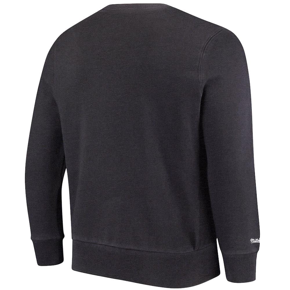 Mitchell And Ness Jumpers Chicago Bulls Mitchell & Ness NBA Block Blur Vintage Crew Jumper - Faded Black