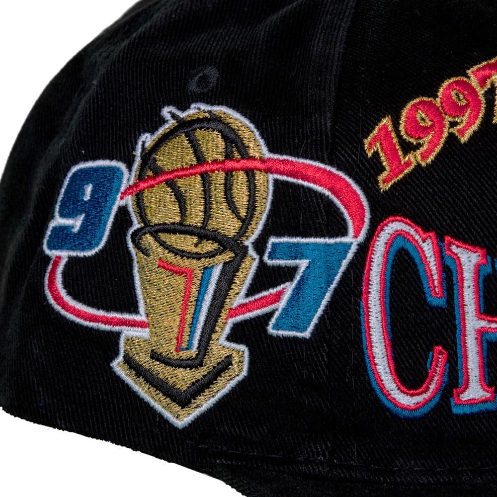 Mitchell And Ness Caps Chicago Bulls Mitchell & Ness NBA Champions Era Deadstock Snapback Hat - Black