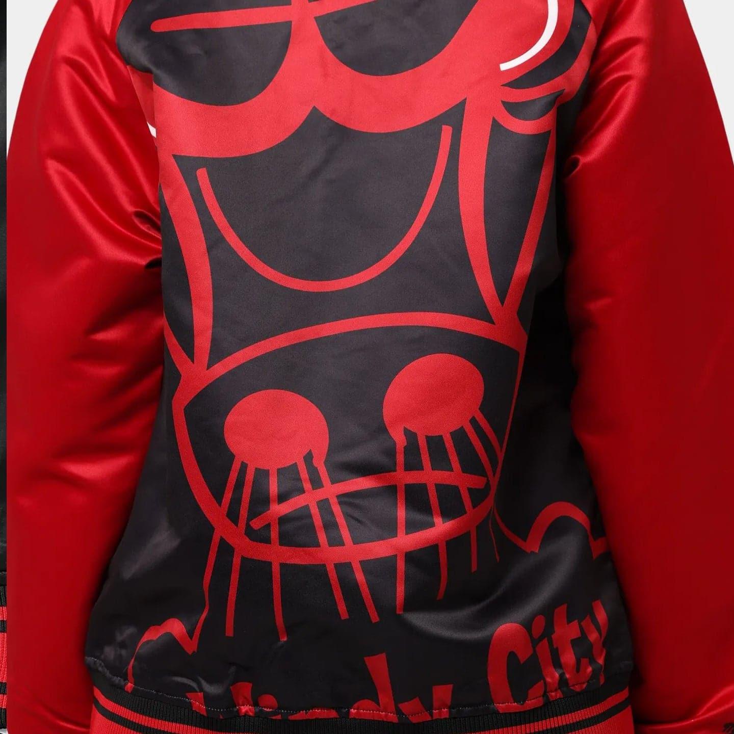 Mitchell And Ness Jackets Chicago Bulls Mitchell & Ness NBA Colossal Premium HWC Jacket - Black