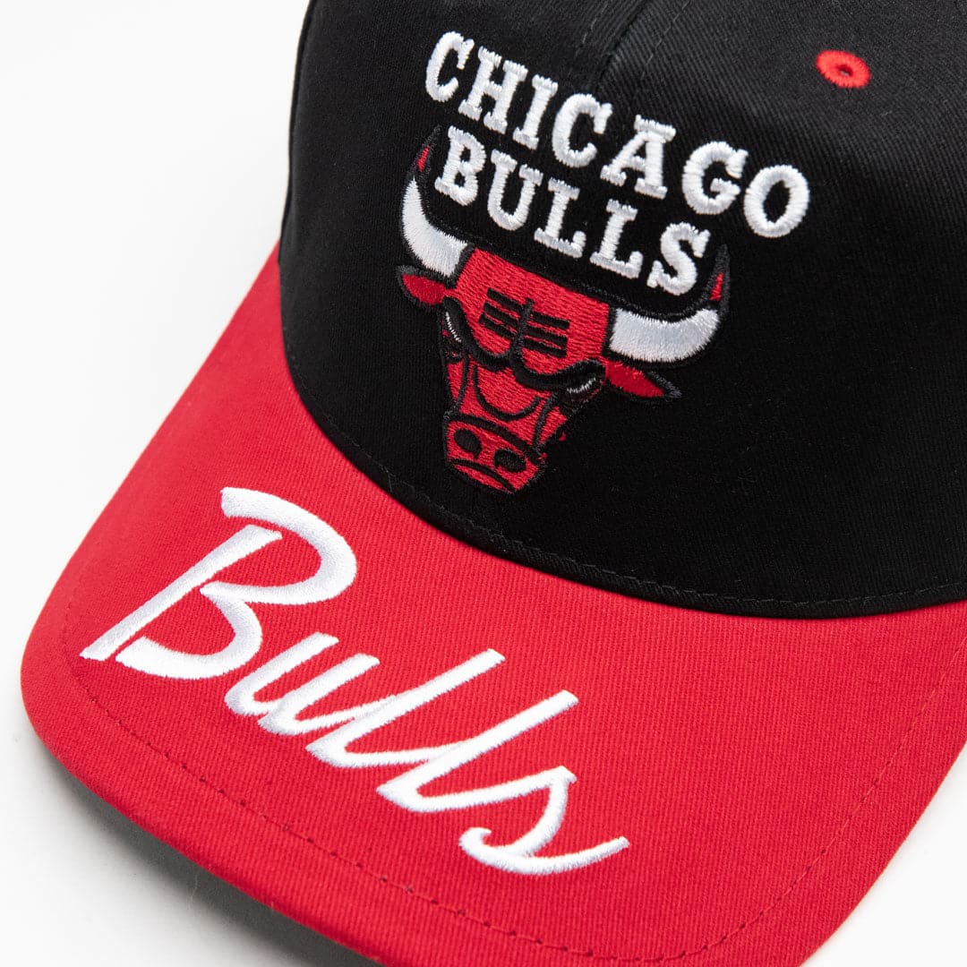 Mitchell And Ness Caps Chicago Bulls Mitchell & Ness NBA Double Up Deadstock Snapback Hat - Black
