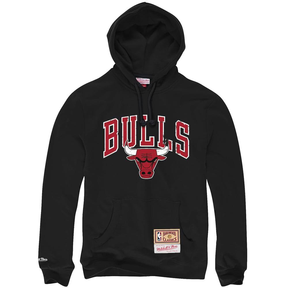 Mitchell And Ness Jumpers Chicago Bulls Mitchell & Ness NBA Hat Hook Hoodie Jumper - Black