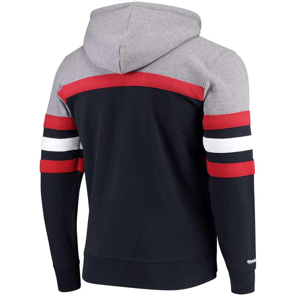Mitchell And Ness Jumpers Chicago Bulls Mitchell & Ness NBA Head Coach Premium Hoodie Jumper - Black
