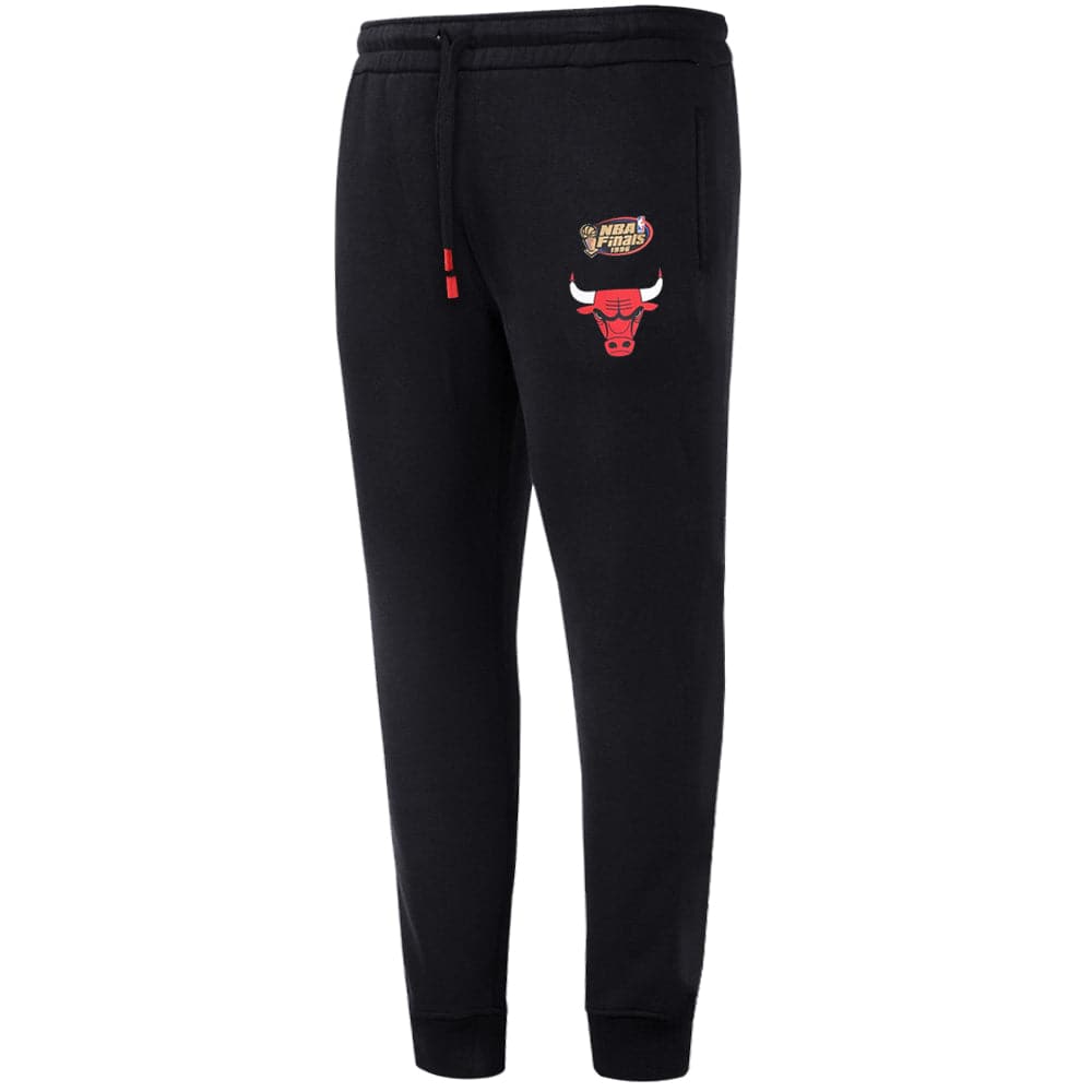 Mitchell And Ness Pants Chicago Bulls Mitchell & Ness NBA Hometown Fleece Jogger Pants - Black