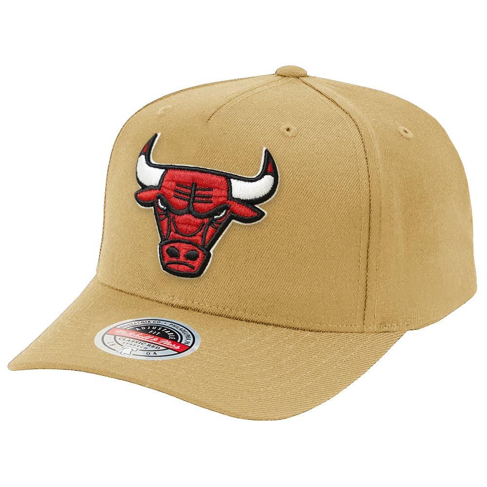 Mitchell And Ness Caps Chicago Bulls Mitchell & Ness NBA HWC Classic Red Snapback Hat - Camel