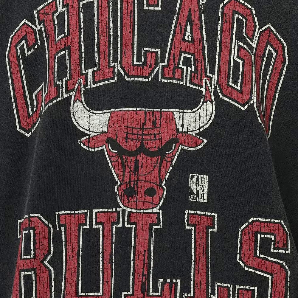 Mitchell And Ness T-Shirts Chicago Bulls Mitchell & Ness NBA HWC Ivy Arch Vintage Muscle T-Shirt - Faded Black