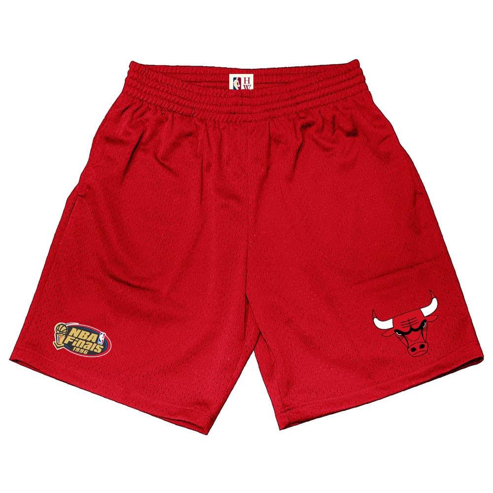 Mitchell And Ness Shorts Chicago Bulls Mitchell & Ness NBA HWC Premium Mesh Court Shorts - Red