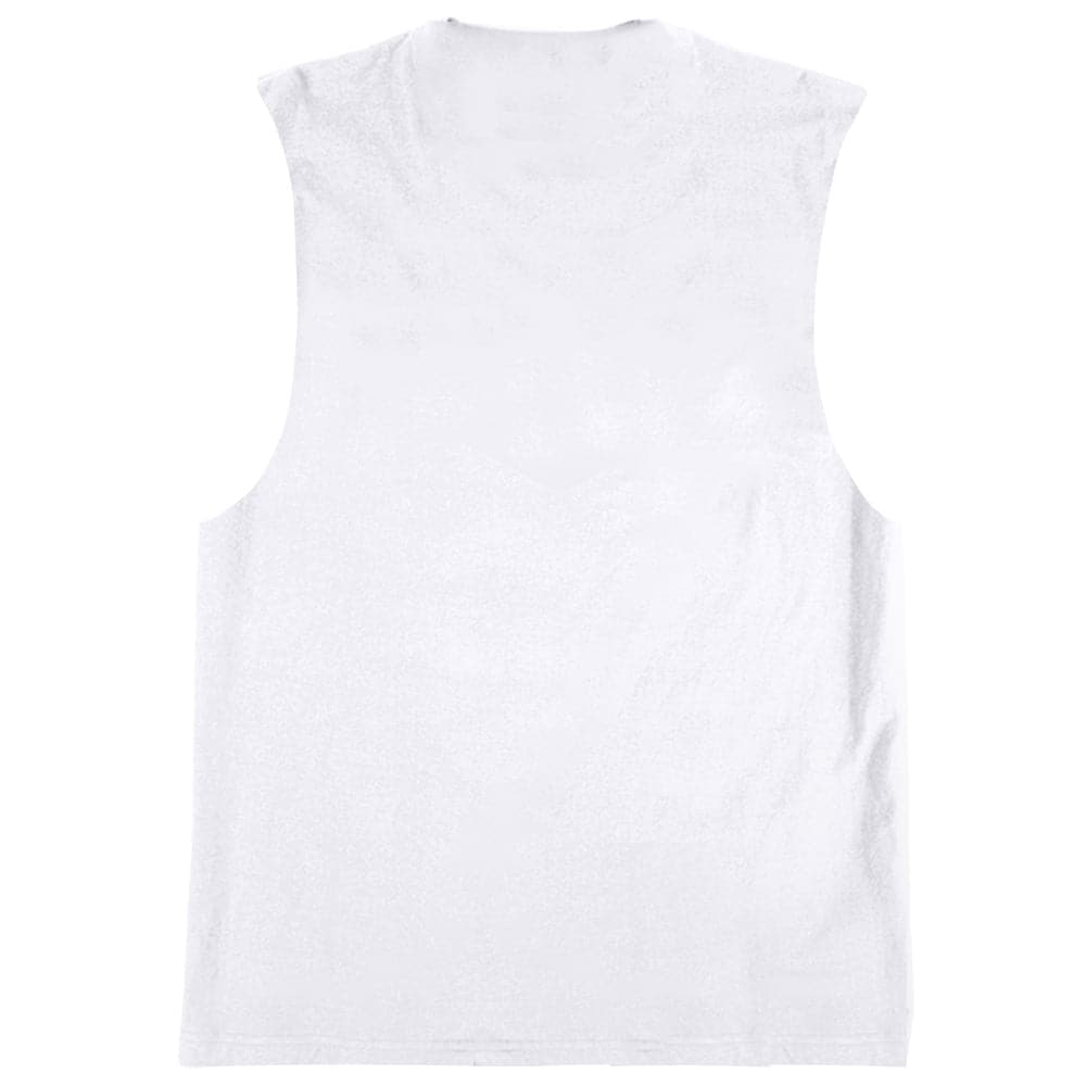 Mitchell And Ness T-Shirts Chicago Bulls Mitchell & Ness NBA HWC Retro Logo Sleeveless Muscle T-Shirt - White