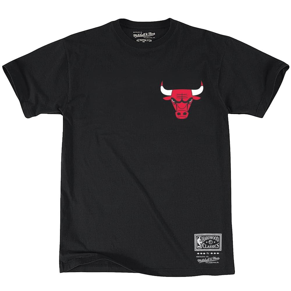 Mitchell And Ness T-Shirts Chicago Bulls Mitchell & Ness NBA HWC Retro Repeat T-Shirt - Black