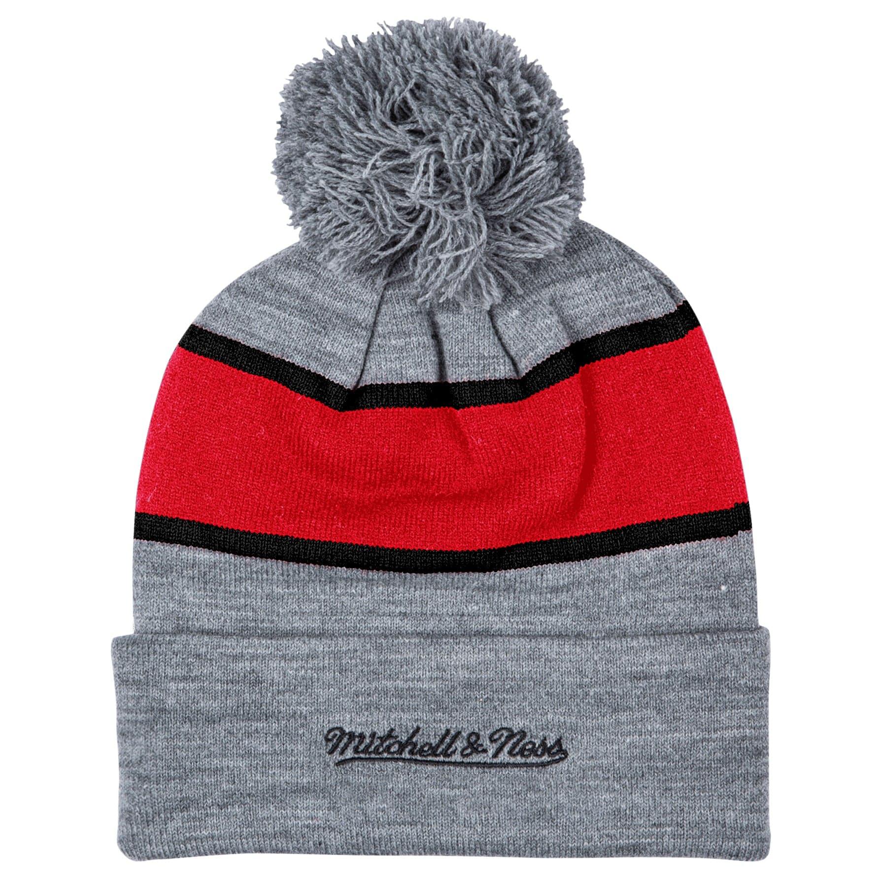 Mitchell And Ness Beanies Chicago Bulls Mitchell & Ness NBA HWC Team Tone Knit Beanie - Grey
