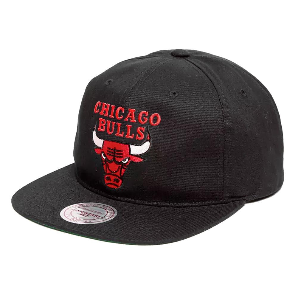 Mitchell And Ness Caps Chicago Bulls Mitchell & Ness NBA Logo Deadstock Snapback Hat - Black