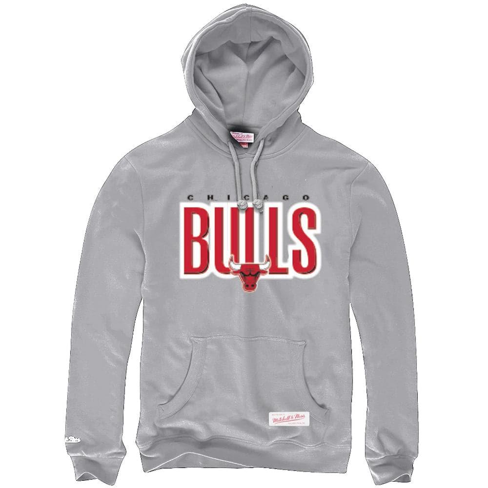 Mitchell And Ness Jumpers Chicago Bulls Mitchell & Ness NBA Retro Blur Hoodie Jumper - Smoke