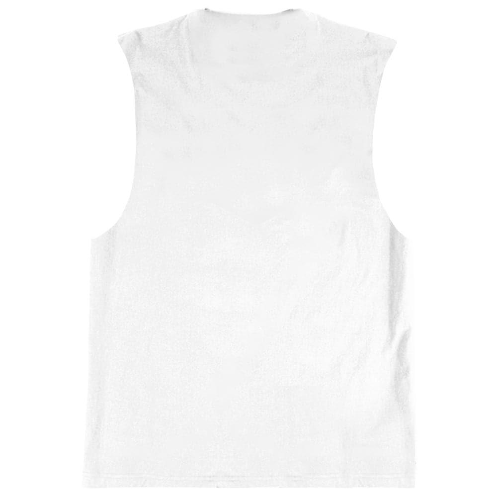 Mitchell And Ness T-Shirts Chicago Bulls Mitchell & Ness NBA Retro Script Sleeveless Muscle T-Shirt - White