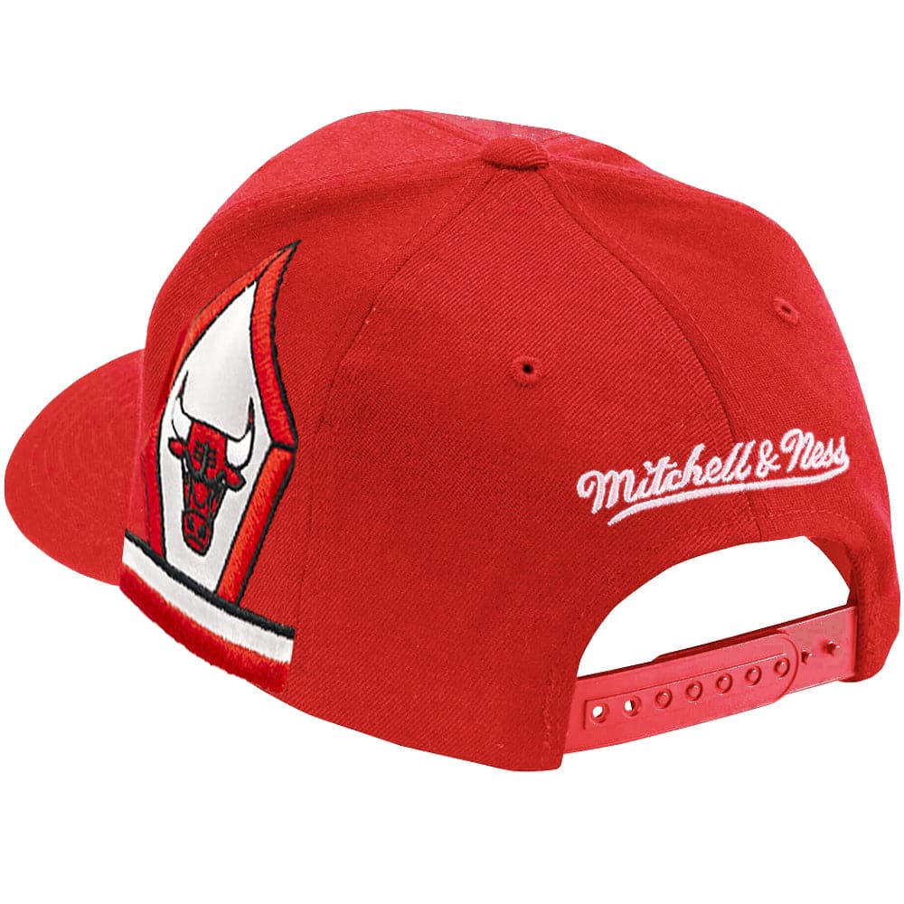 Mitchell And Ness Caps Chicago Bulls Mitchell & Ness NBA Short Hook Classic Red Snapback Hat - Red