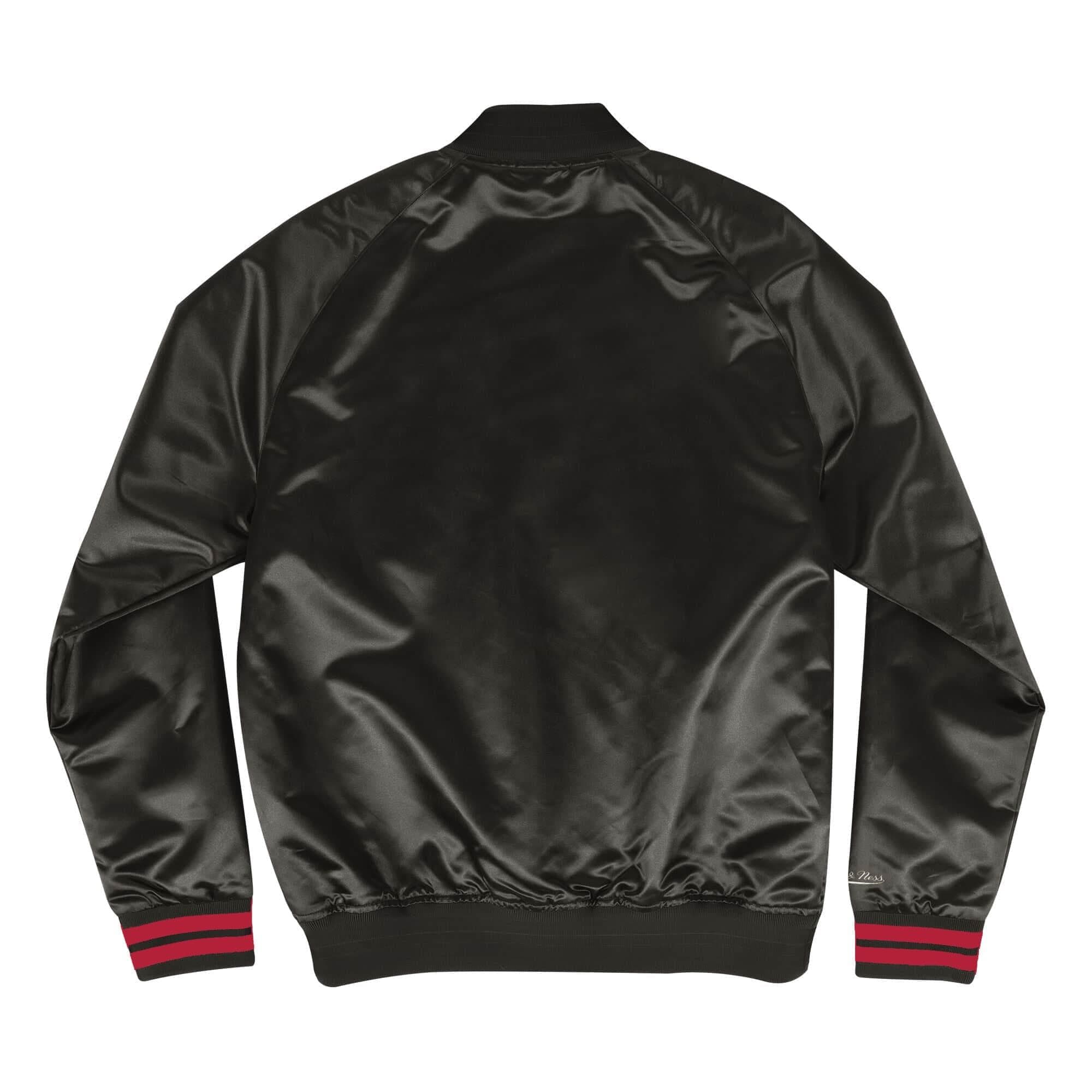 Mitchell And Ness Jackets Chicago Bulls Mitchell & Ness NBA Special Script Satin Jacket - Black