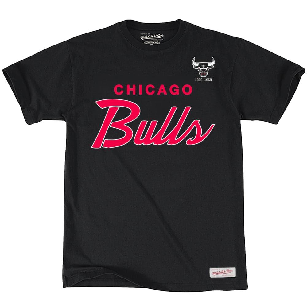Mitchell And Ness T-Shirts Chicago Bulls Mitchell & Ness NBA Special Script T-Shirt - Black