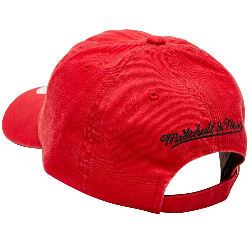 Mitchell And Ness Caps Chicago Bulls Mitchell & Ness NBA Team Vintage Thread Strapback Dad Hat - Red