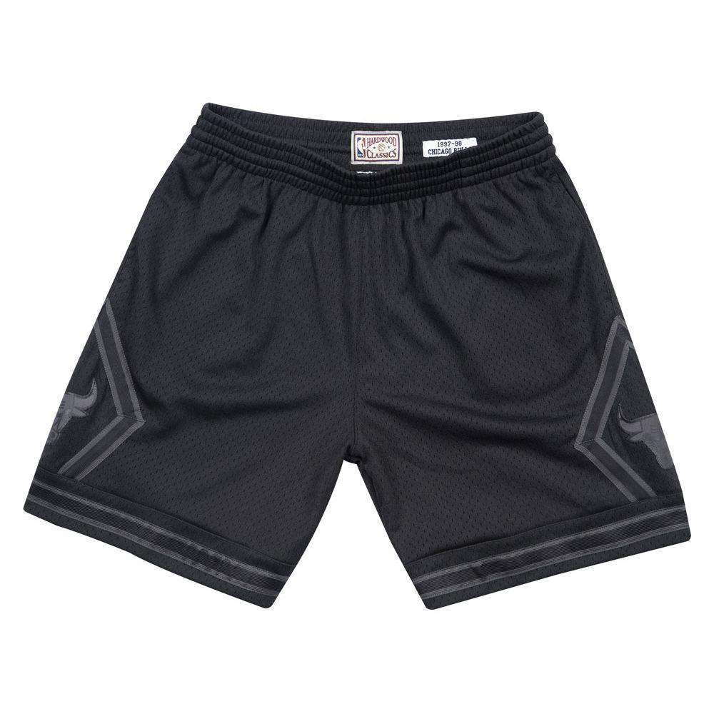 Mitchell And Ness Shorts Chicago Bulls Mitchell & Ness NBA Tonal Black Swingman Shorts