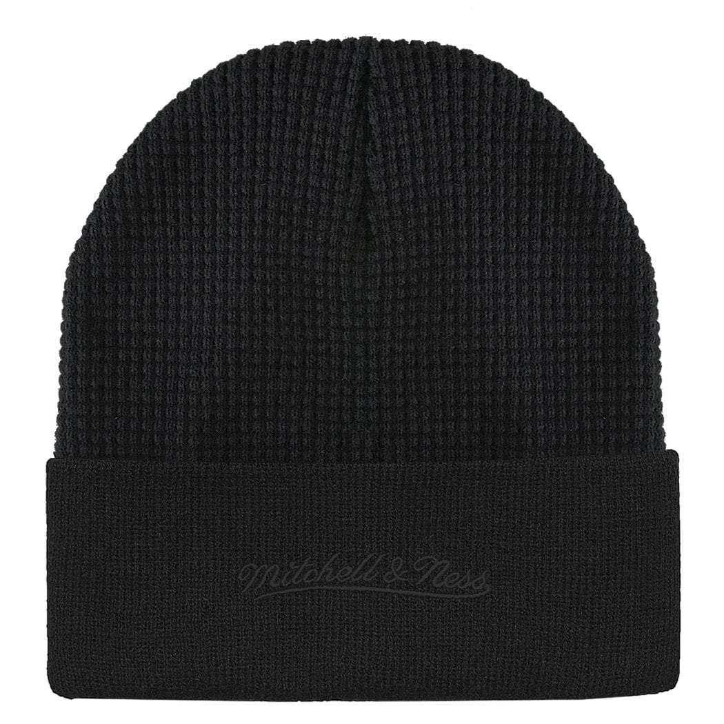 Mitchell And Ness Beanies Chicago Bulls Mitchell & Ness NBA Waffle Cuff Knit Beanie - Black