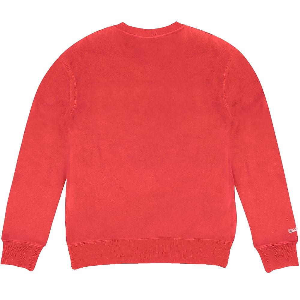 Mitchell And Ness Jumpers Chicago Bulls Mitchell & Ness NBA Winner Takes All Vintage Crew Jumper - Faded Red