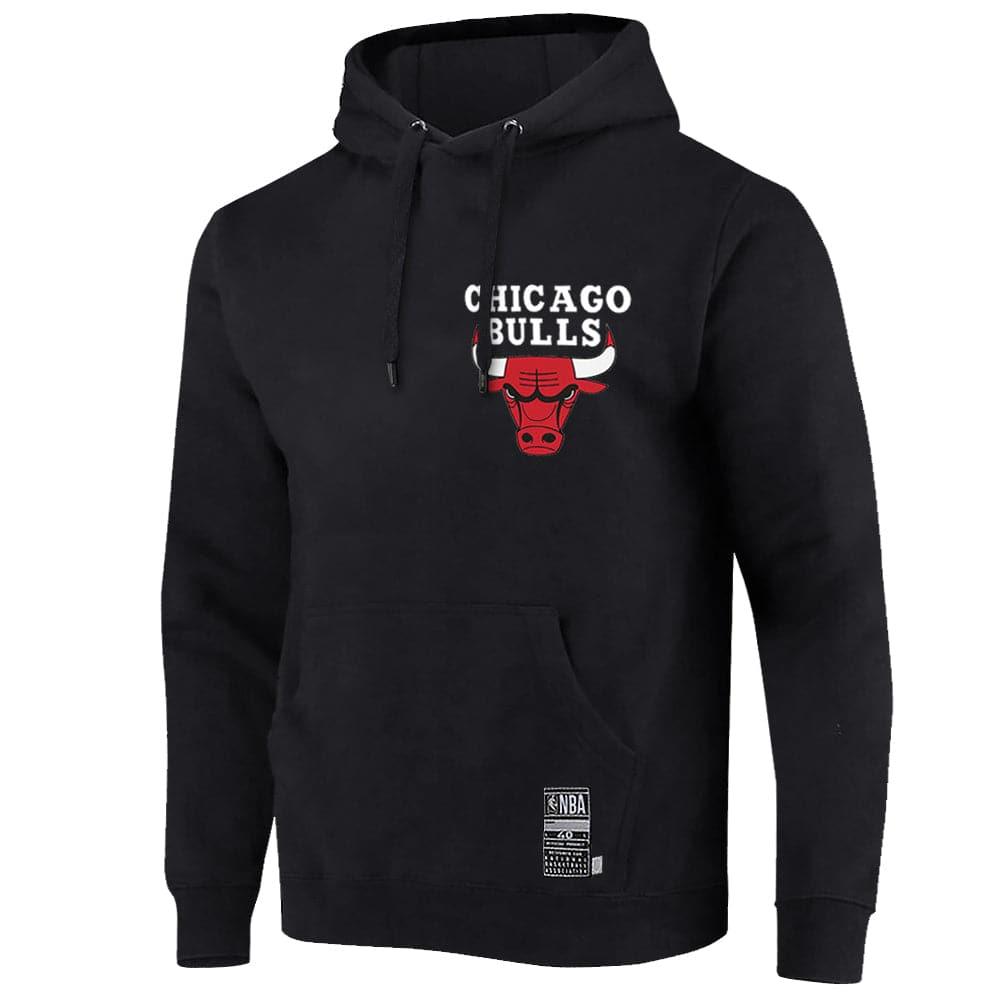 NBA Essentials Jumpers Chicago Bulls NBA Essentials Team Logo Hoodie Jumper - Black