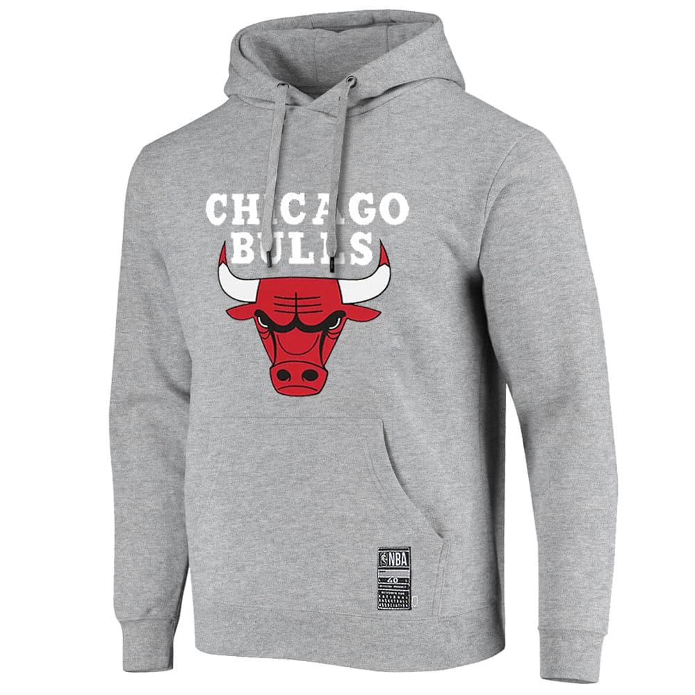 NBA Essentials Jumpers Chicago Bulls NBA Essentials Team Logo Hoodie Jumper - Grey