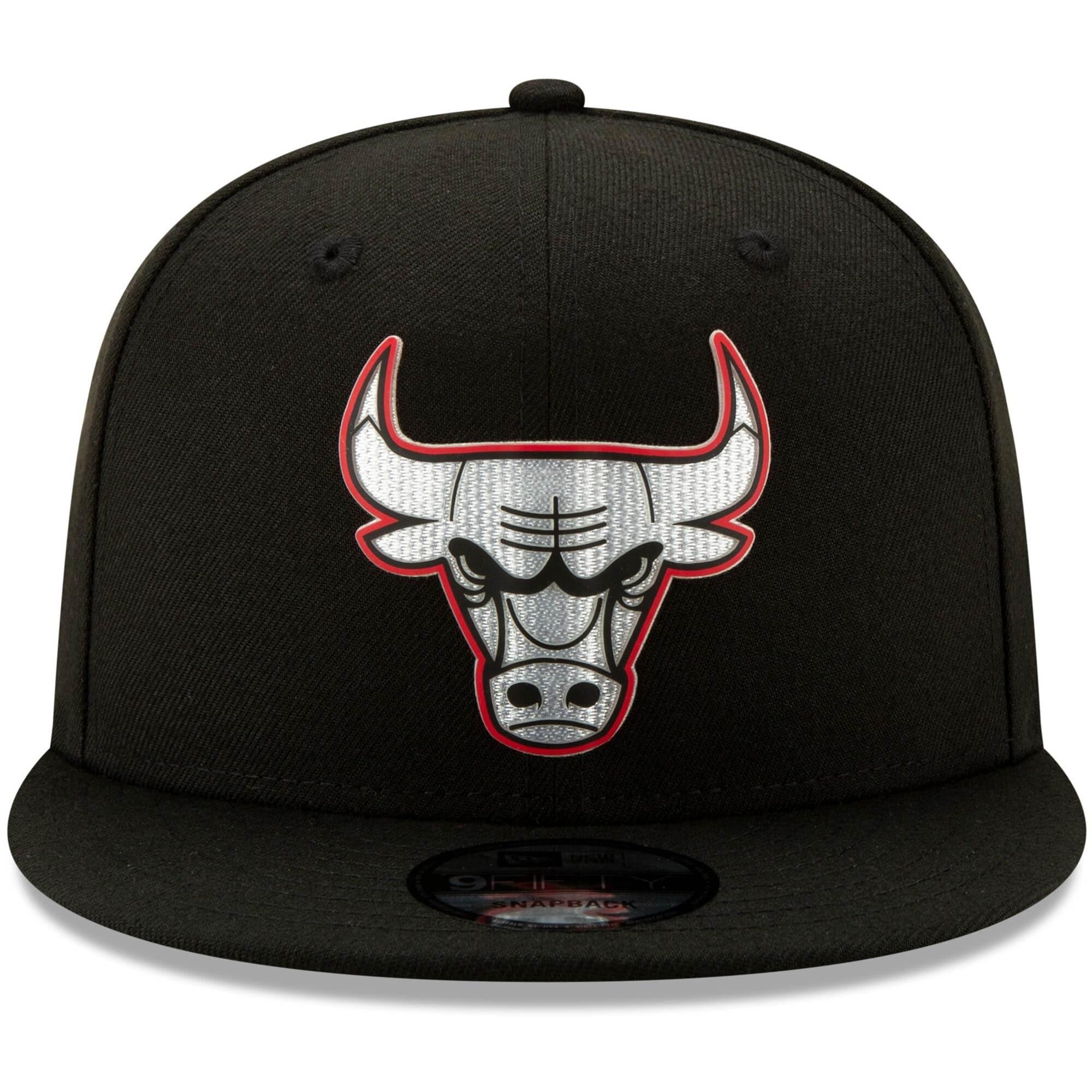 New Era Caps Chicago Bulls New Era NBA 2020 Back Half 9FIFTY Snapback Hat - Black