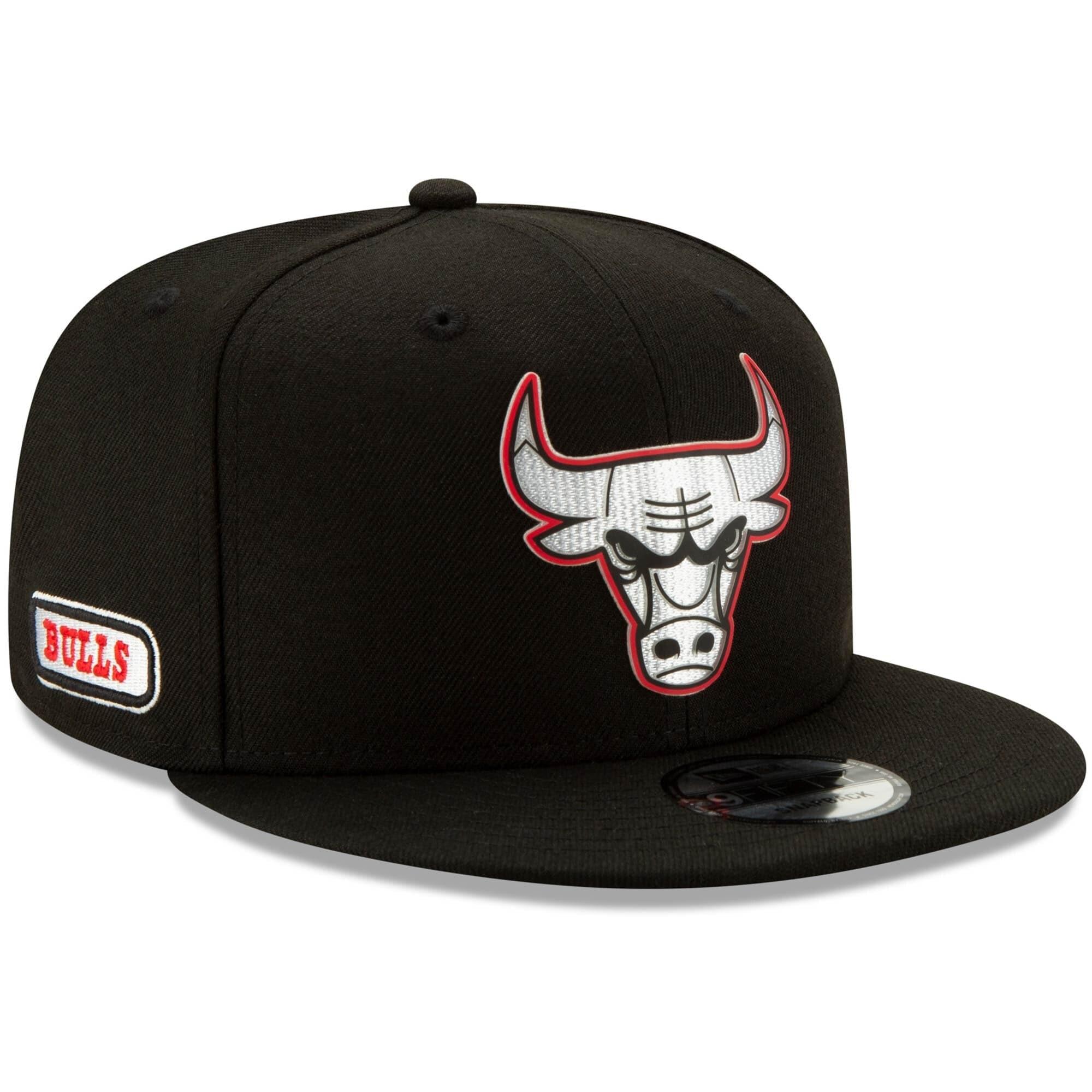 New Era Caps Chicago Bulls New Era NBA 2020 Back Half 9FIFTY Snapback Hat - Black