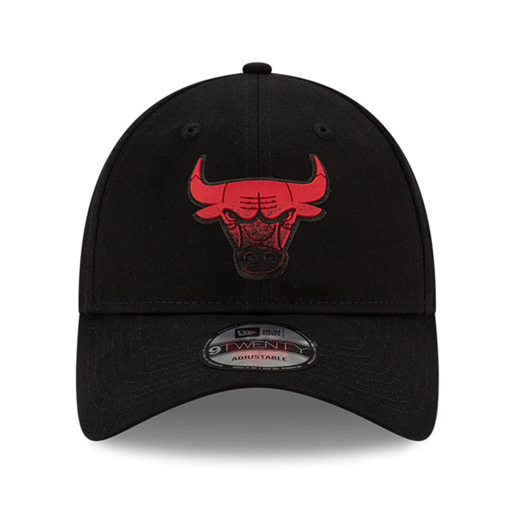 New Era Caps Chicago Bulls New Era NBA 2021 Back Half 9TWENTY Curved Hat - Black