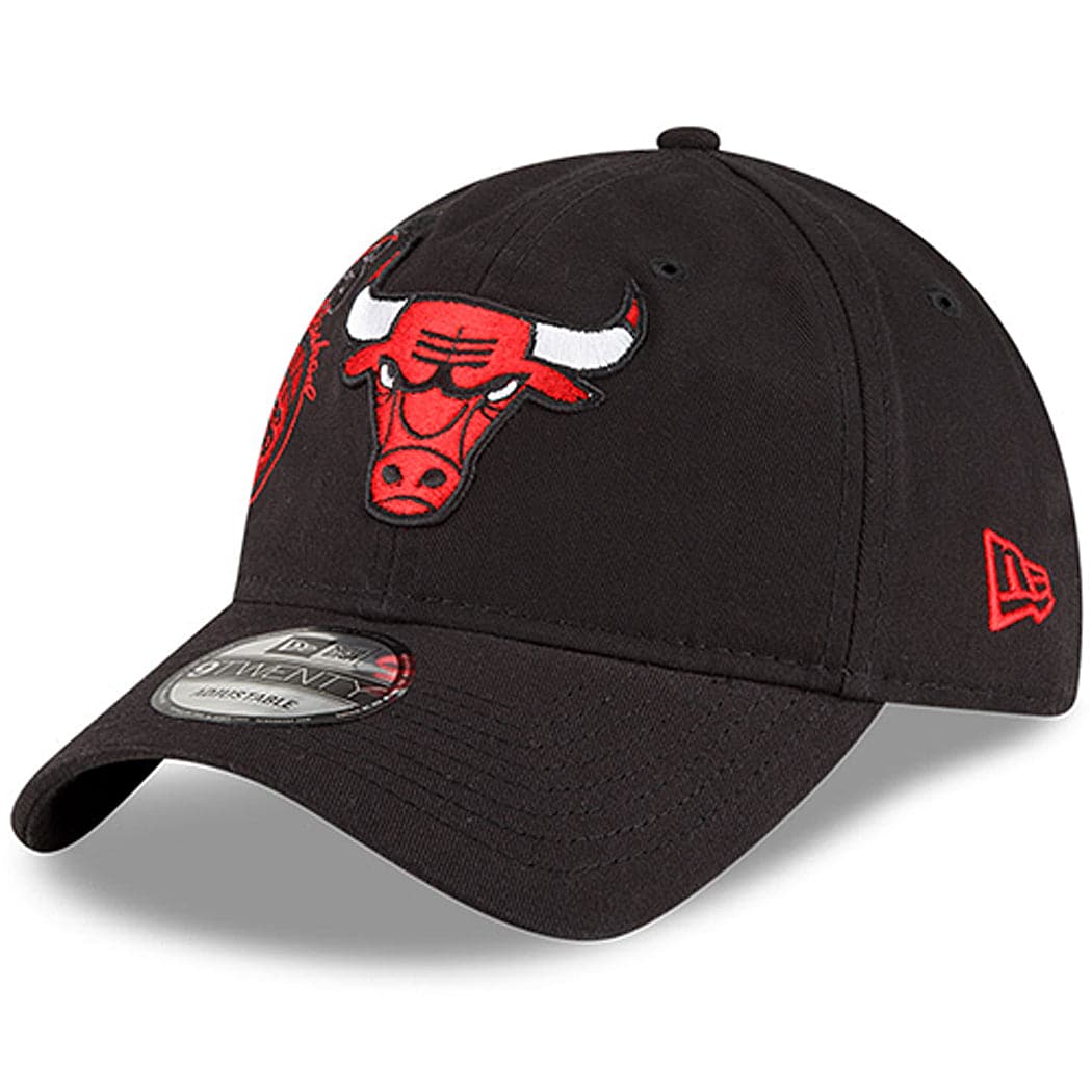 New Era Caps Chicago Bulls New Era NBA 21-22 Back Half 9TWENTY Hat - Black