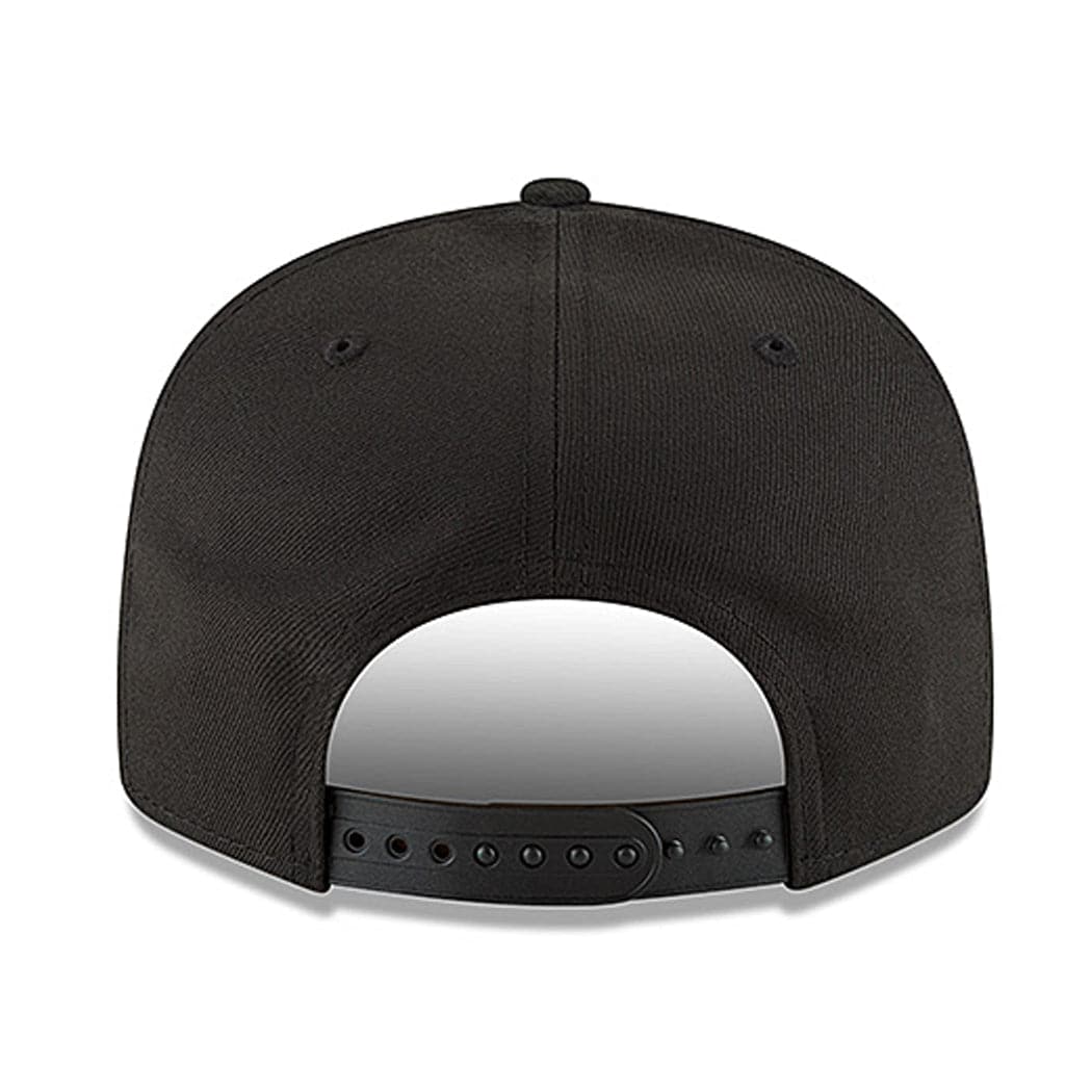 New Era Caps Chicago Bulls New Era NBA 21-22 Back Half Monochrome 9FIFTY Snapback Hat - Black