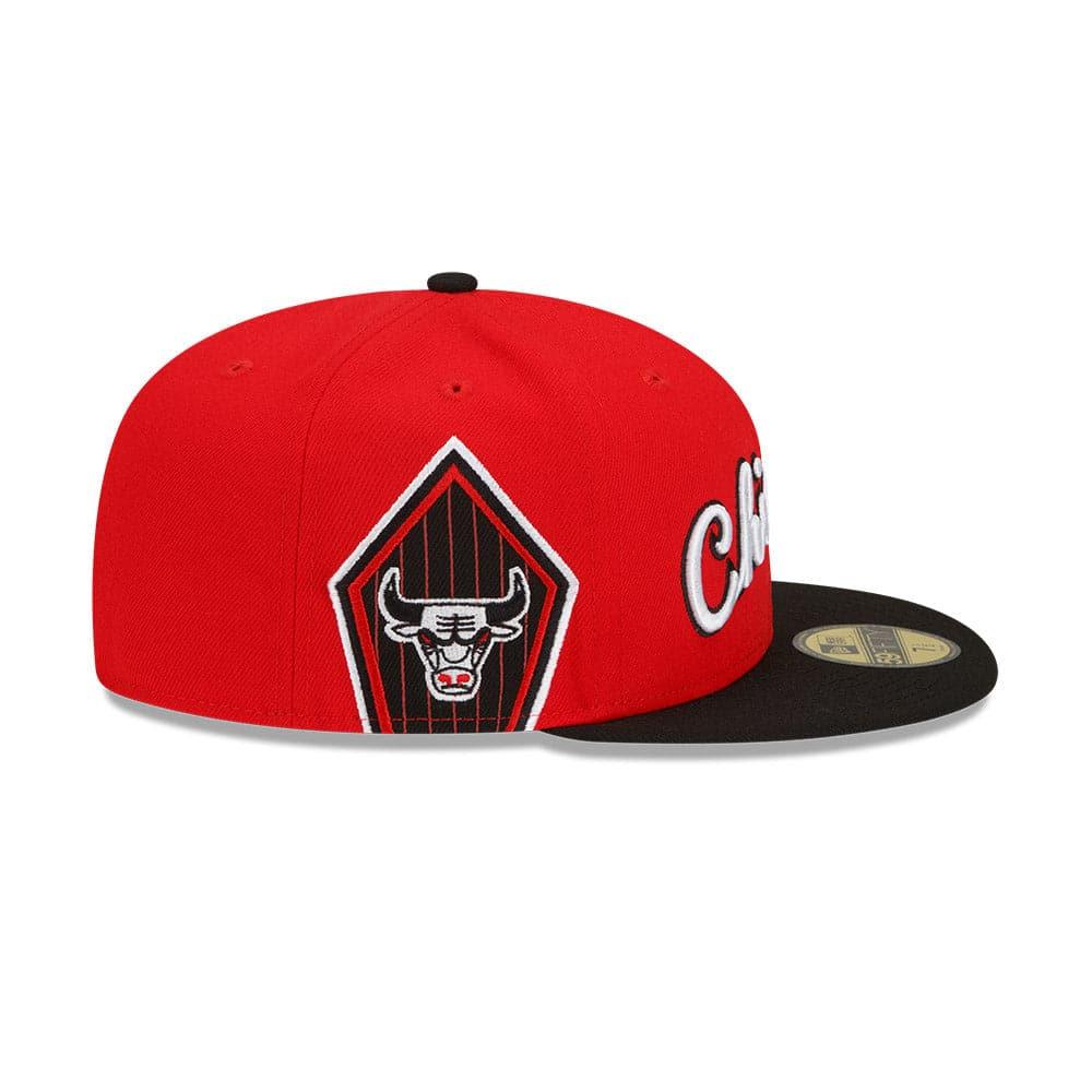 New Era Caps Chicago Bulls New Era NBA 21-22 City Edition 59FIFTY Fitted Hat - Red