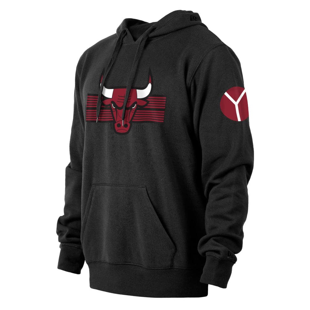New Era Jumpers Chicago Bulls New Era NBA 22-23 City Edition Hoodie Jumper - Black