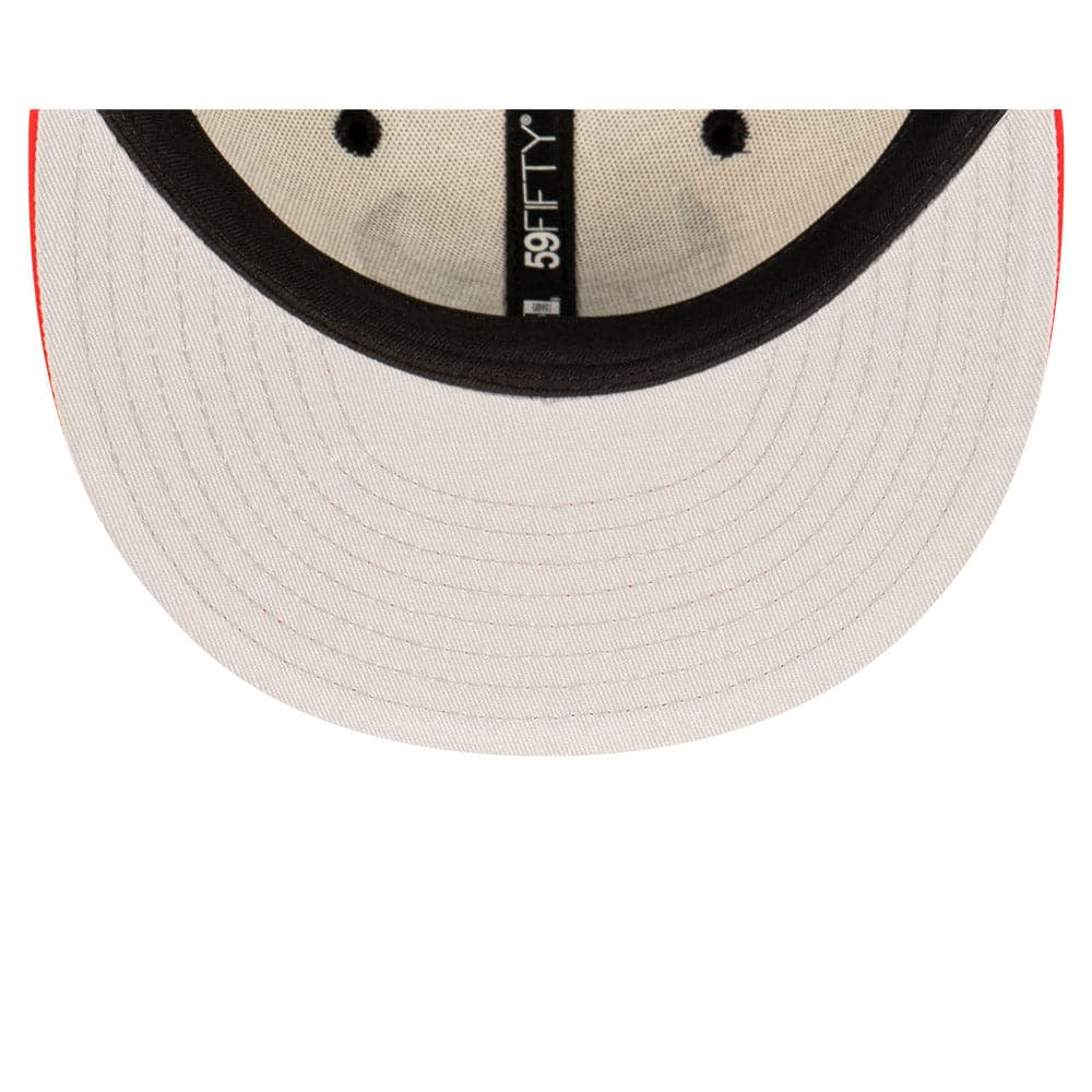 New Era Caps Chicago Bulls New Era NBA Blockout 59FIFTY Fitted Hat - White
