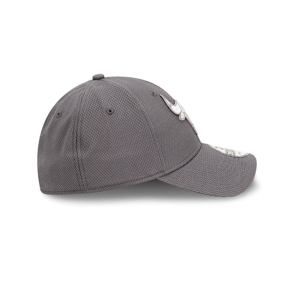 New Era Caps Chicago Bulls New Era NBA Graphite Diamond Era 39THIRTY Stretch Fit Hat - Grey
