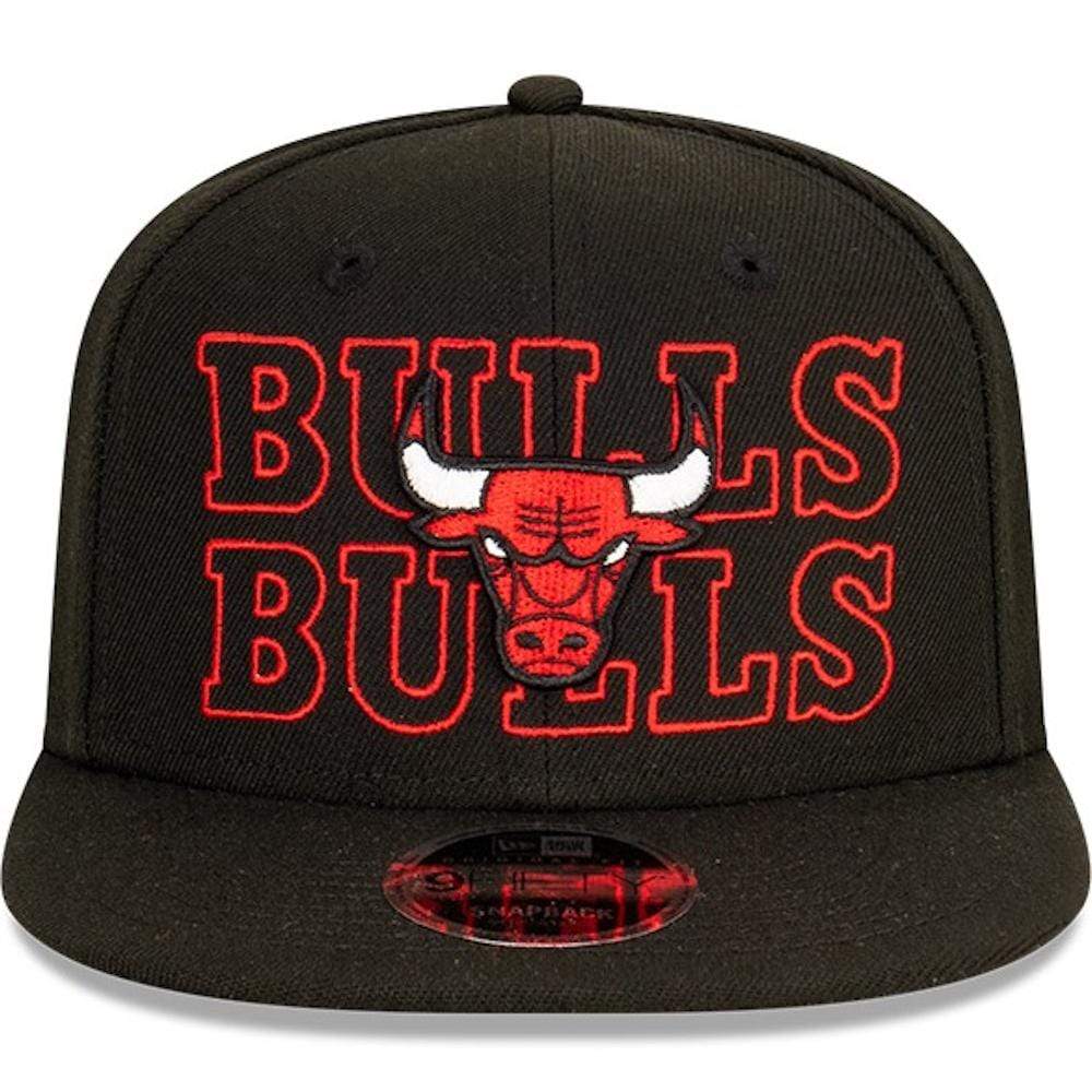 New Era Caps Chicago Bulls New Era NBA Neon Lights Original Fit 9FIFTY Snapback Hat - Black