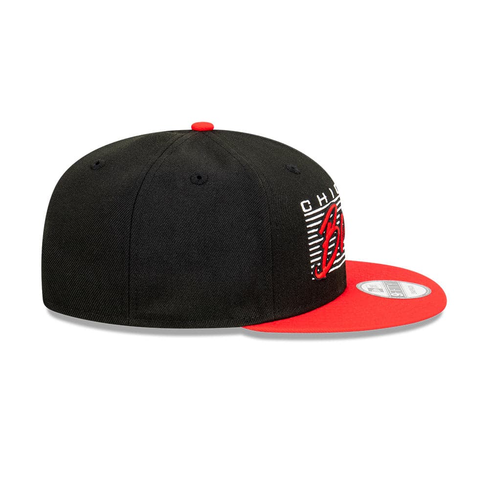 New Era Caps Chicago Bulls New Era NBA Retro Script 9FIFTY Snapback Hat - Black