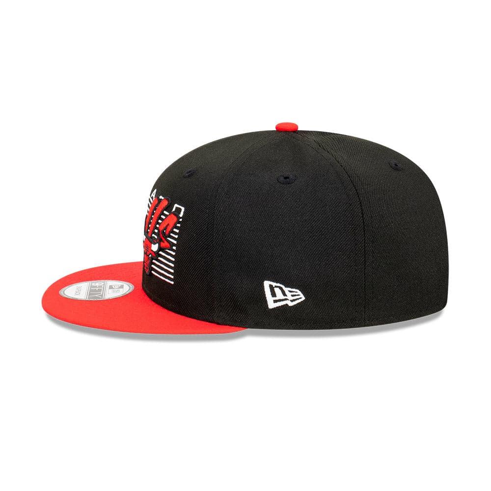 New Era Caps Chicago Bulls New Era NBA Retro Script 9FIFTY Snapback Hat - Black
