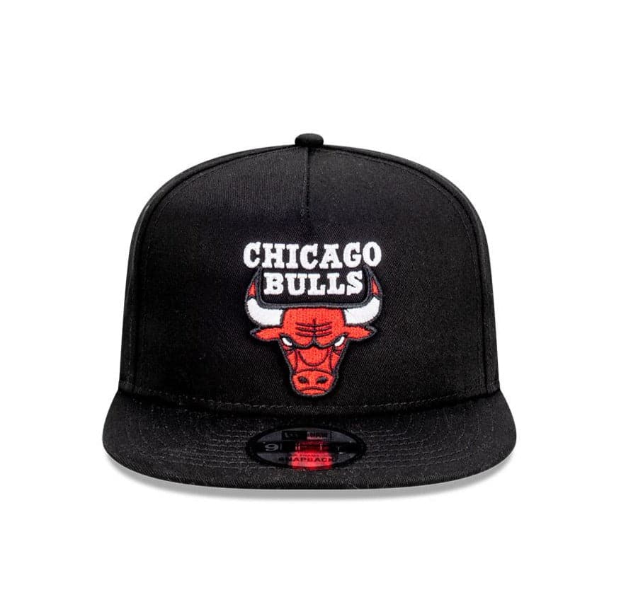 New Era Caps Chicago Bulls New Era NBA Team 9FIFTY A-Frame Snapback Hat - Black