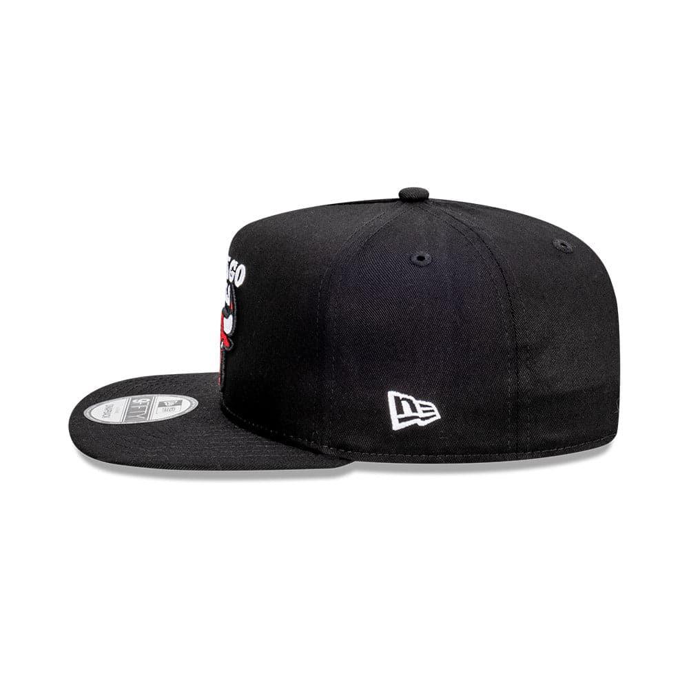 New Era Caps Chicago Bulls New Era NBA Team 9FIFTY A-Frame Snapback Hat - Black