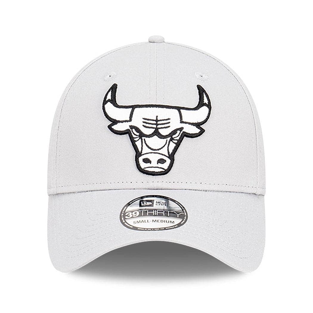 New Era Caps Chicago Bulls New Era NBA Team Storm 39THIRTY Flex Fit Hat - Grey