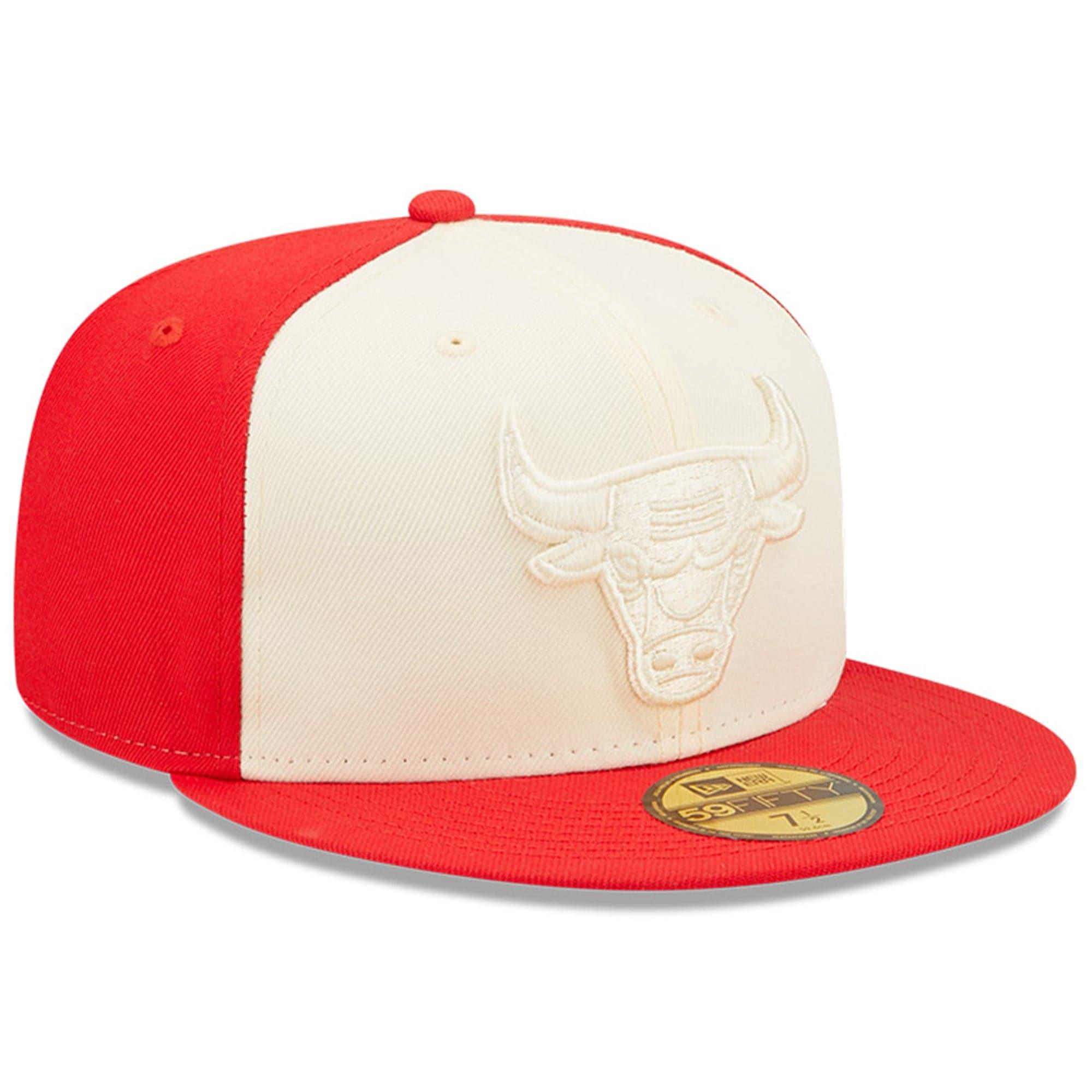 New Era Caps Chicago Bulls New Era NBA Tonal 2-Tone 59FIFTY Fitted Hat  - Red