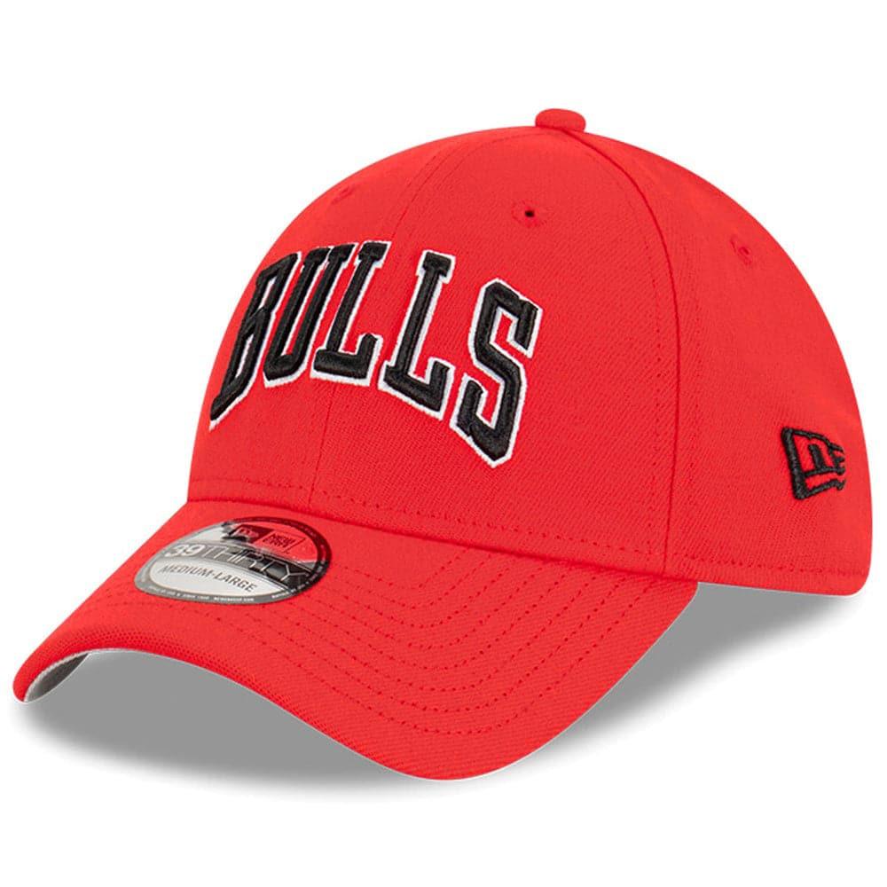 New Era Caps Chicago Bulls New Era NBA Wordmark 39THIRTY Stretch Fit Hat - Red