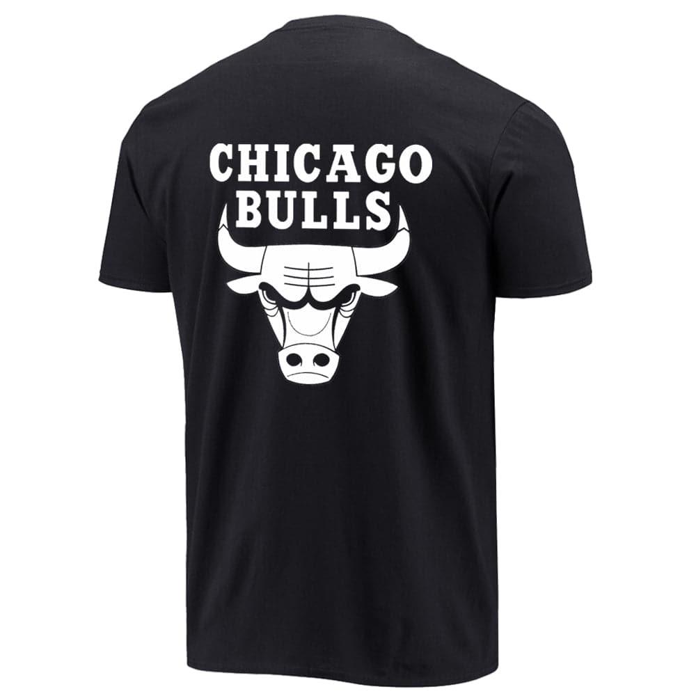 NBA Essentials T-Shirts Chicago Bulls Outerstuff NBA Monochrome Logo T-Shirt - Black