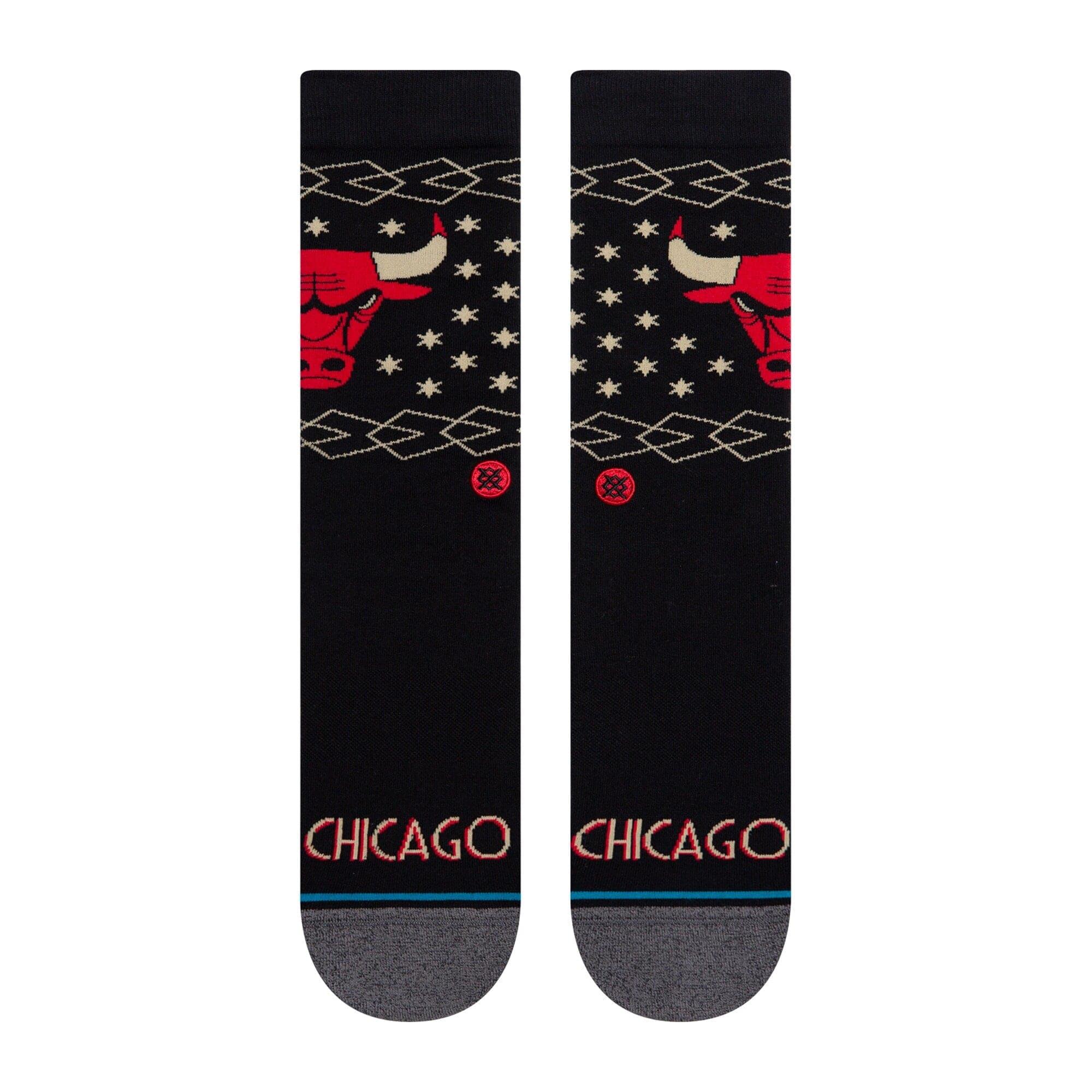 Stance Socks Chicago Bulls Stance NBA 20/21 City Edition Crew Socks - Black